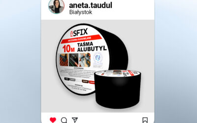 Case study: Projekt etykiety i wizualizacji 3D taśmy budowlanej SFIX